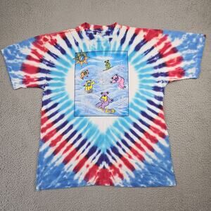 Vintage Grateful Dead Shirt Mens XL Tie Dye Steal Your Face Snowboard Bears 90s